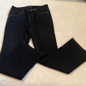 White House Black Market Boot Leg Black Jean Size 6S